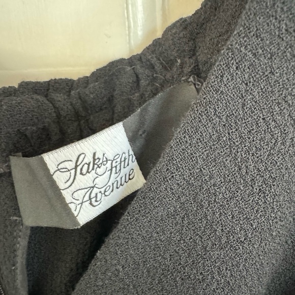 Oscar De La Renta Saks Fifth Avenue black wool dress size 10 - Picture 4 of 10